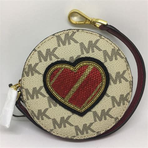 michael kors zipper coin purse|Michael Kors keychain coin purse.